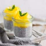 Lemon cream chia pudding