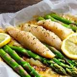 White Fish with Asparagus
